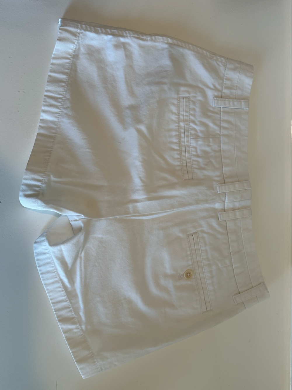 J. Crew Women's 100% Cotton White Chino Shorts